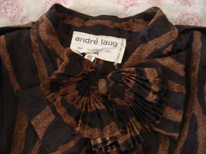 Andre Laug blouse with bow at neck