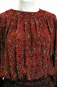 Cacharel silk blend print dress