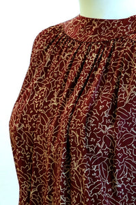 Cacharel silk blend print dress