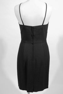 VIntage State of Claude Montana black dress 90s 1990s