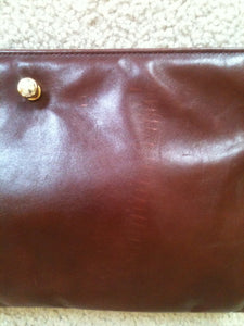 Vintage Ruth Saltz leather clutch bag