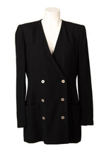 Load image into Gallery viewer, Vintage Sonia Rykiel black crepe blazer  jacket