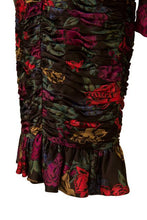 Load image into Gallery viewer, Albert Nipon silk floral print ruched dress