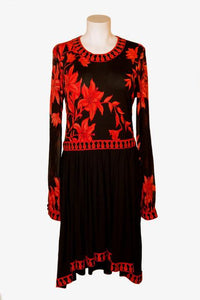 Vintage Averardo Bessi silk jersey print dress