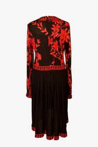 Vintage Averardo Bessi silk jersey print dress