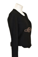 Load image into Gallery viewer, Vintage Sonia Rykiel Black Wool Confidential Sweater