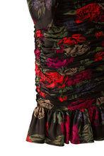 Load image into Gallery viewer, Albert Nipon silk floral print ruched dress