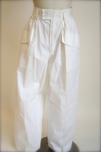Vintage Saint Laurent Rive Gauche white pants