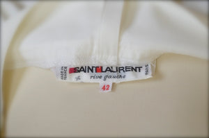 Vintage Saint Laurent Rive Gauche white pants